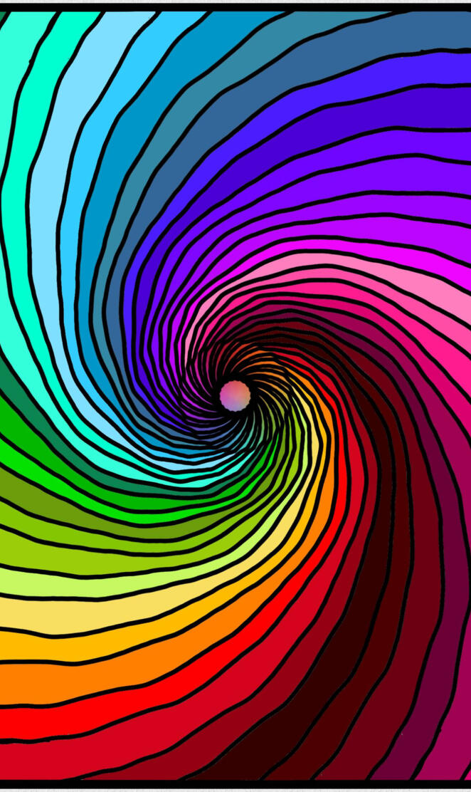 rainbow swirl colours