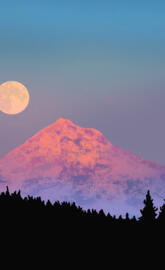 Mountain moon