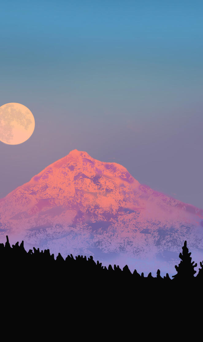 Mountain moon