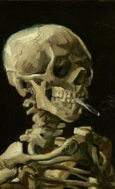 Skeleton Smoking
