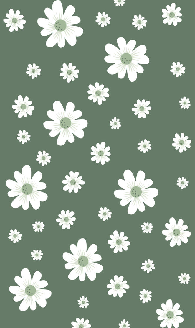 sage green floral