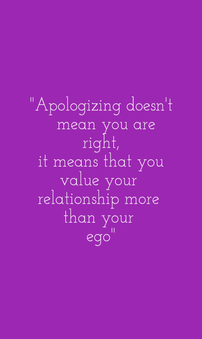 Apologize