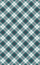 Teal Cerise Tartan