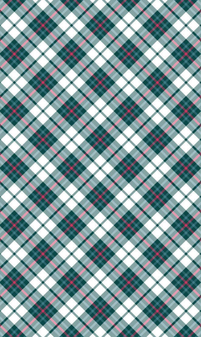Teal Cerise Tartan