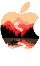 Apple logo remastered