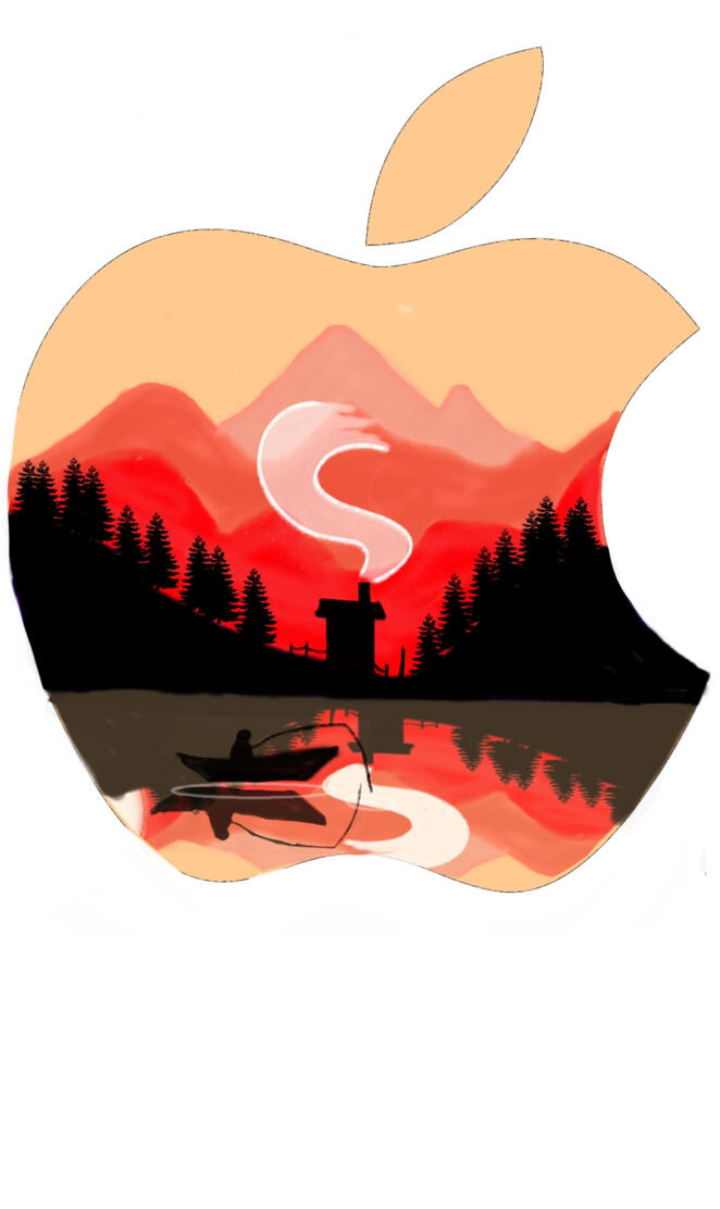 Apple logo remastered