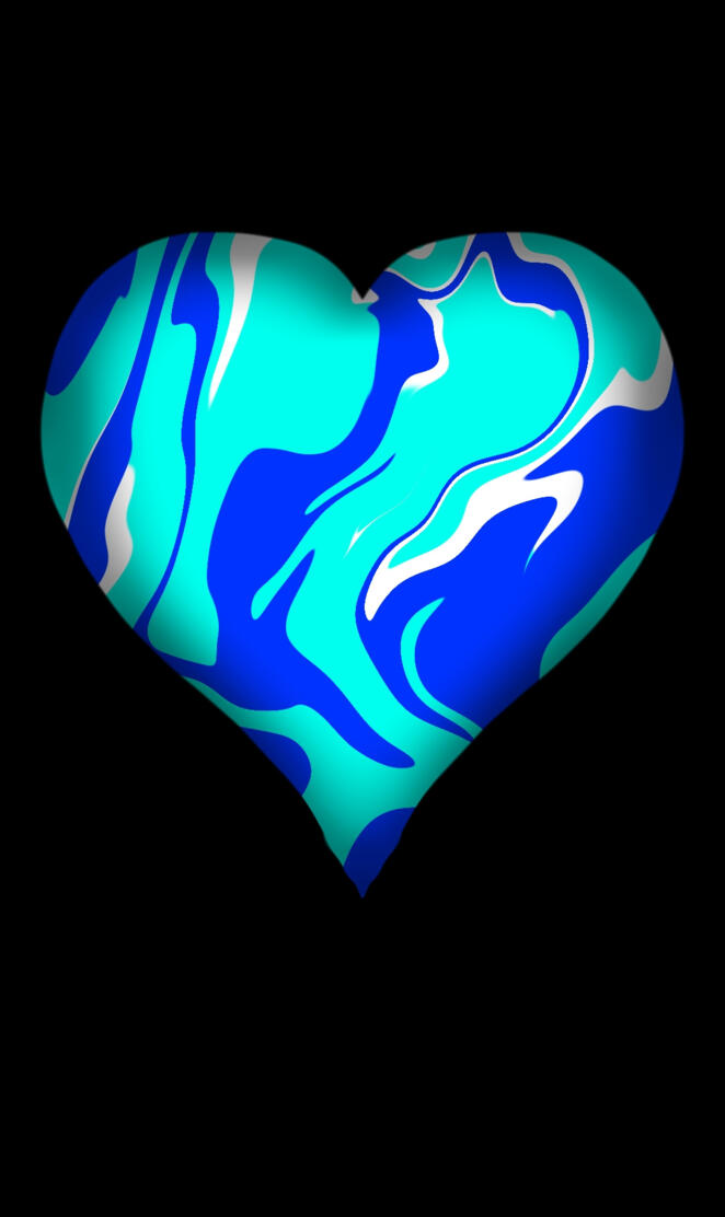 Blue Marble Heart