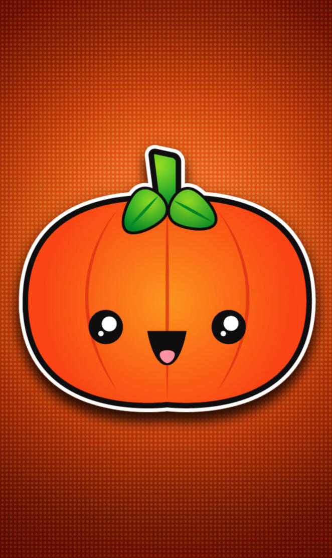 Cute orange pumpkin