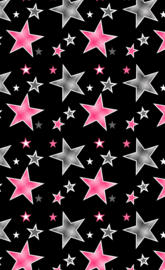 Pink and Grey Stars