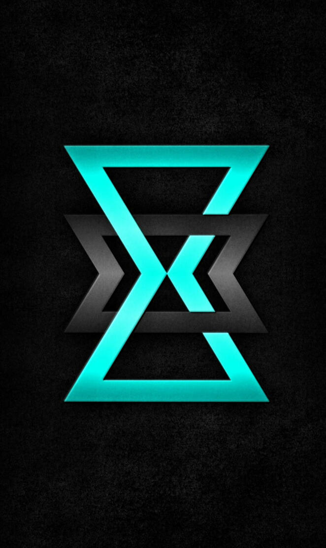 amoled neon teal black