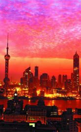 Sunset in Shanghai
