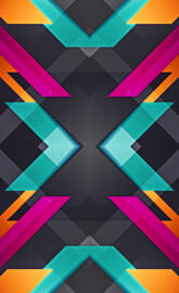 black colorful shapes