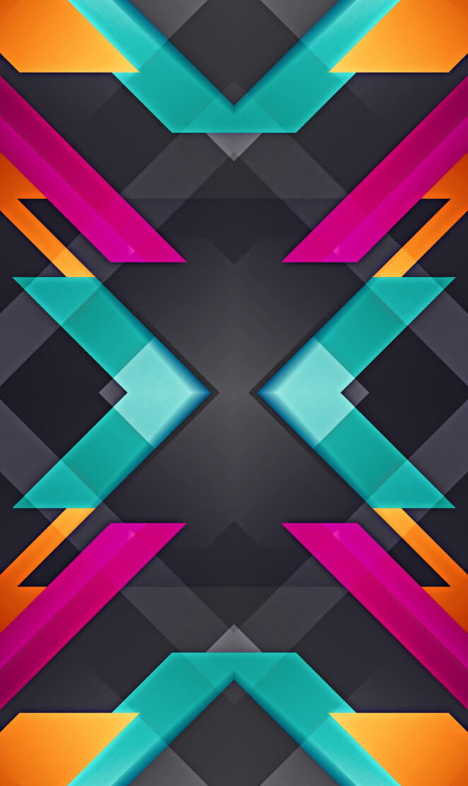 black colorful shapes