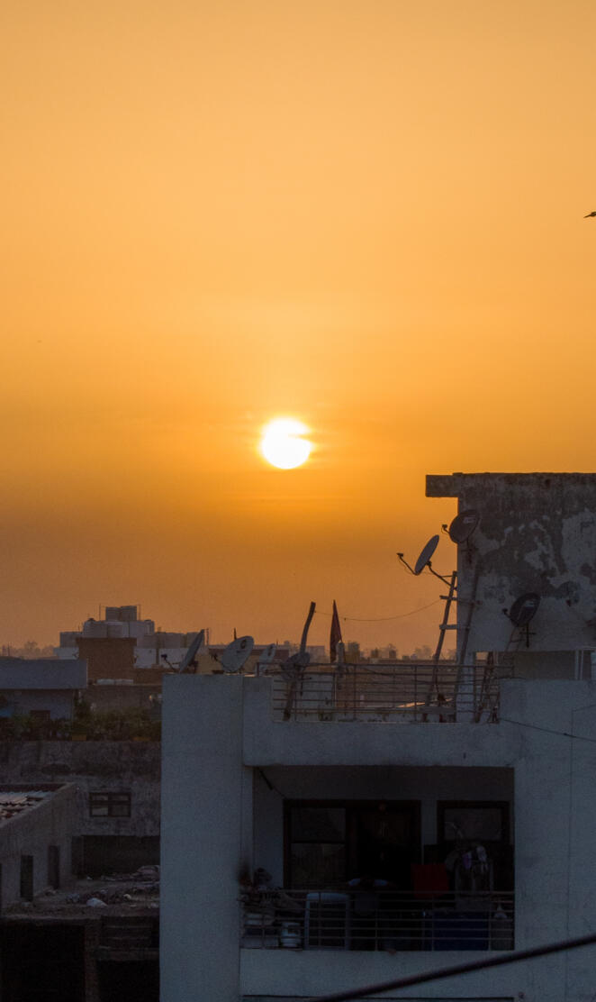 Delhi Natural sunset