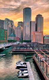 Boston seaport Massach