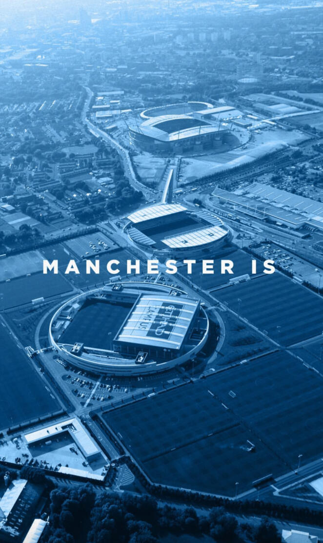Manchester is blue 