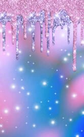 Blue pink drip effect