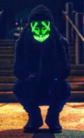 Neon mask