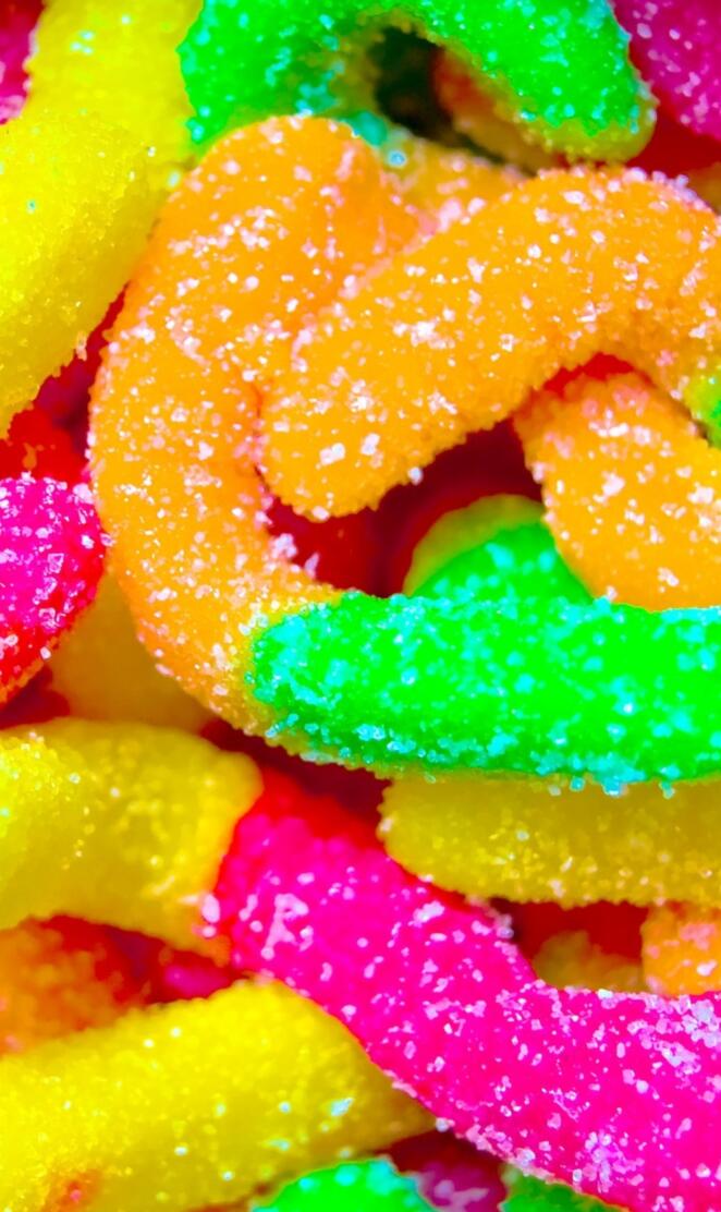 Neon Gummy Worms
