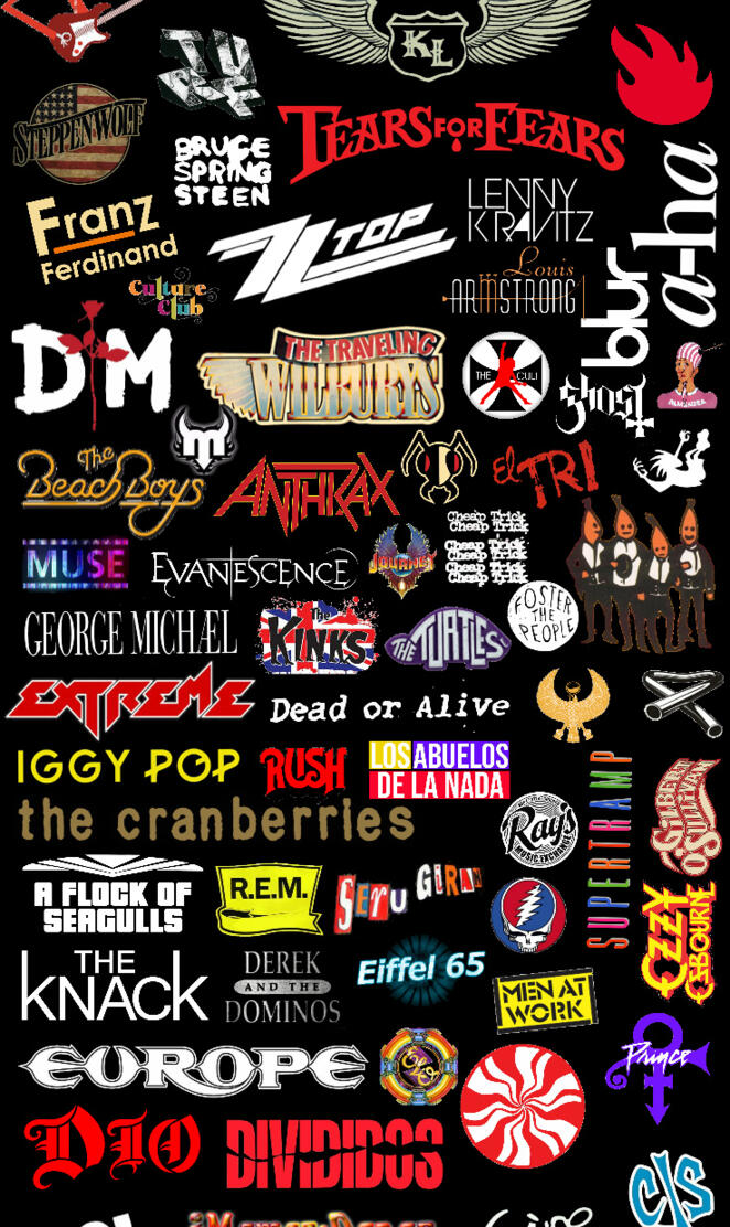 Rock pop logo band