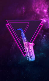 Abstract Saxophone