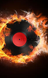 Vinyl Burning Record