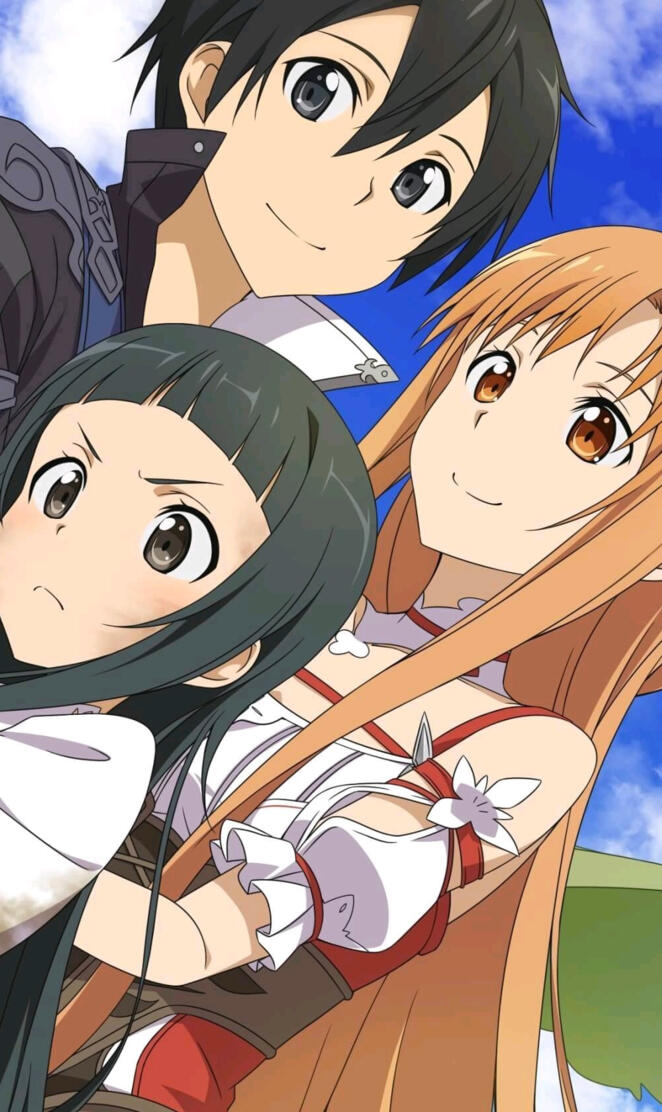 Kirito Asuna and Yui
