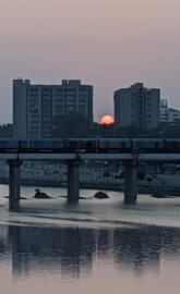 Sunset of Ahmedabad