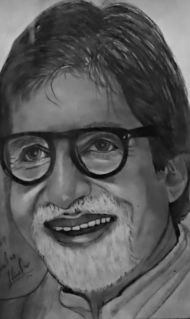 Amitabh art by me