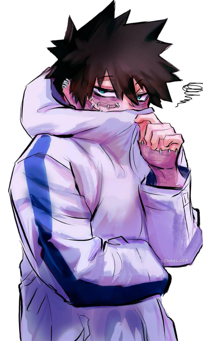 Dabi is hiding face