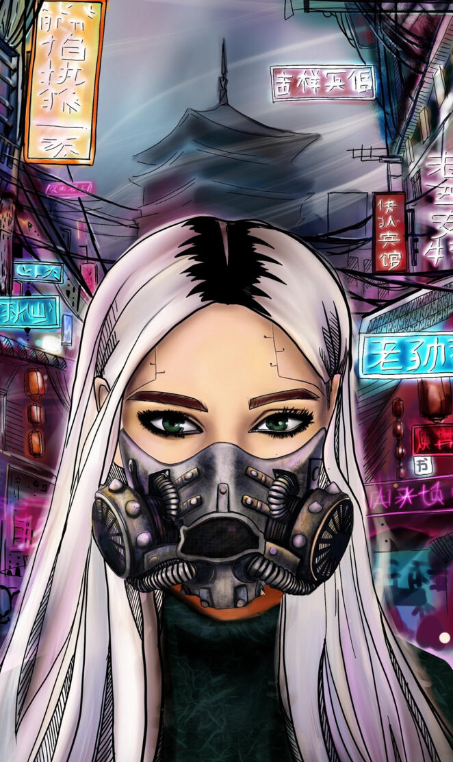 Mask Girl Art