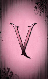 Pink Letter V