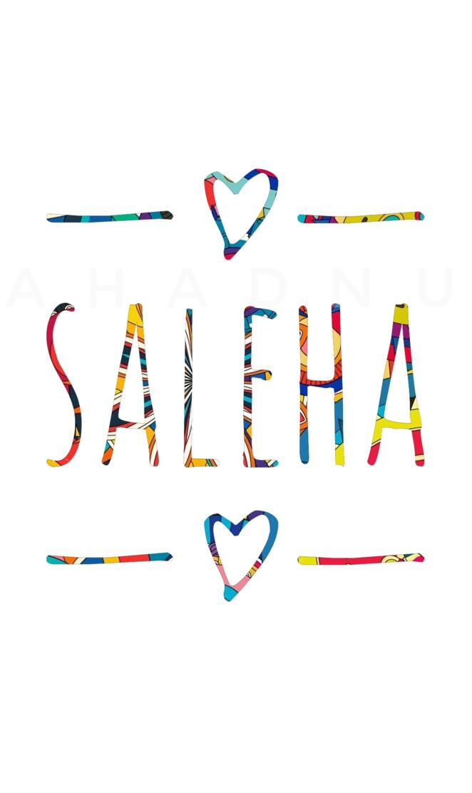 Saleha - Name Art