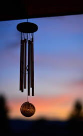 Wind chime sunset