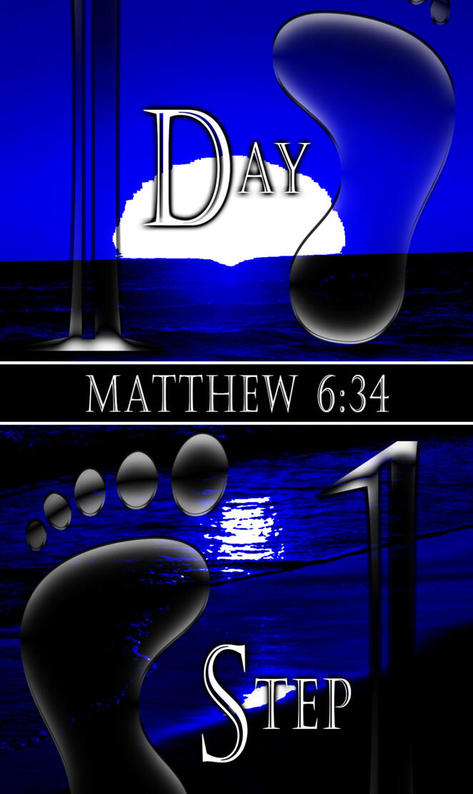 One Day One Step Blue