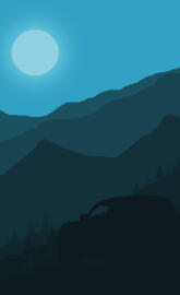 2d mountain night