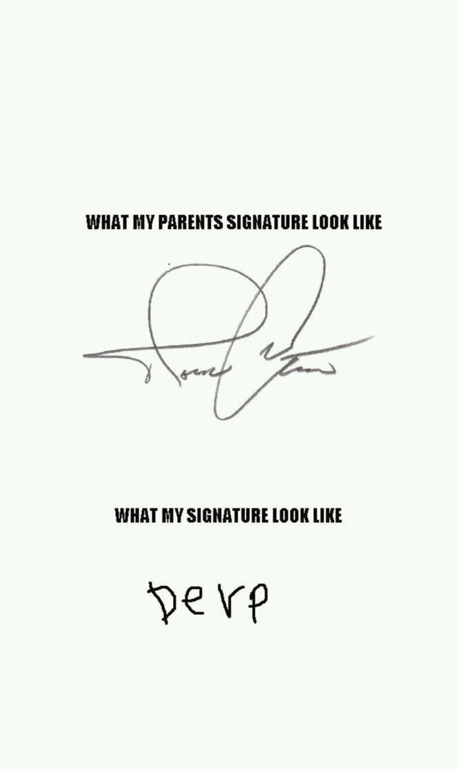 Signature joke