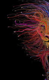 Lion creative art