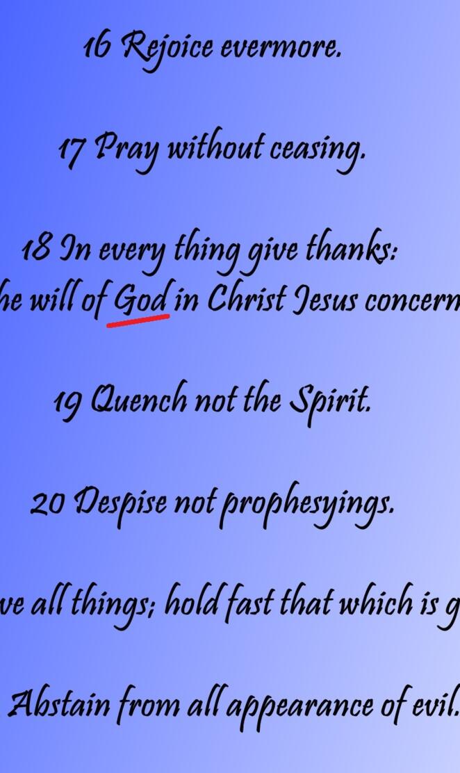 Pray without ceasing