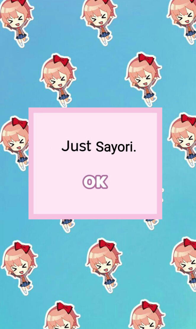 Sayori ddlc wallpaper