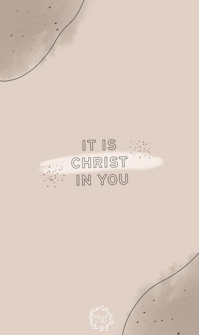 It is Christ in u