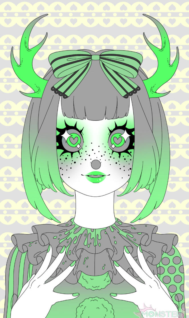 Alien clown girl