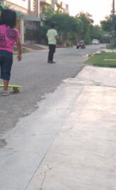 Street boarding view