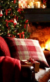 Christmas fireplace