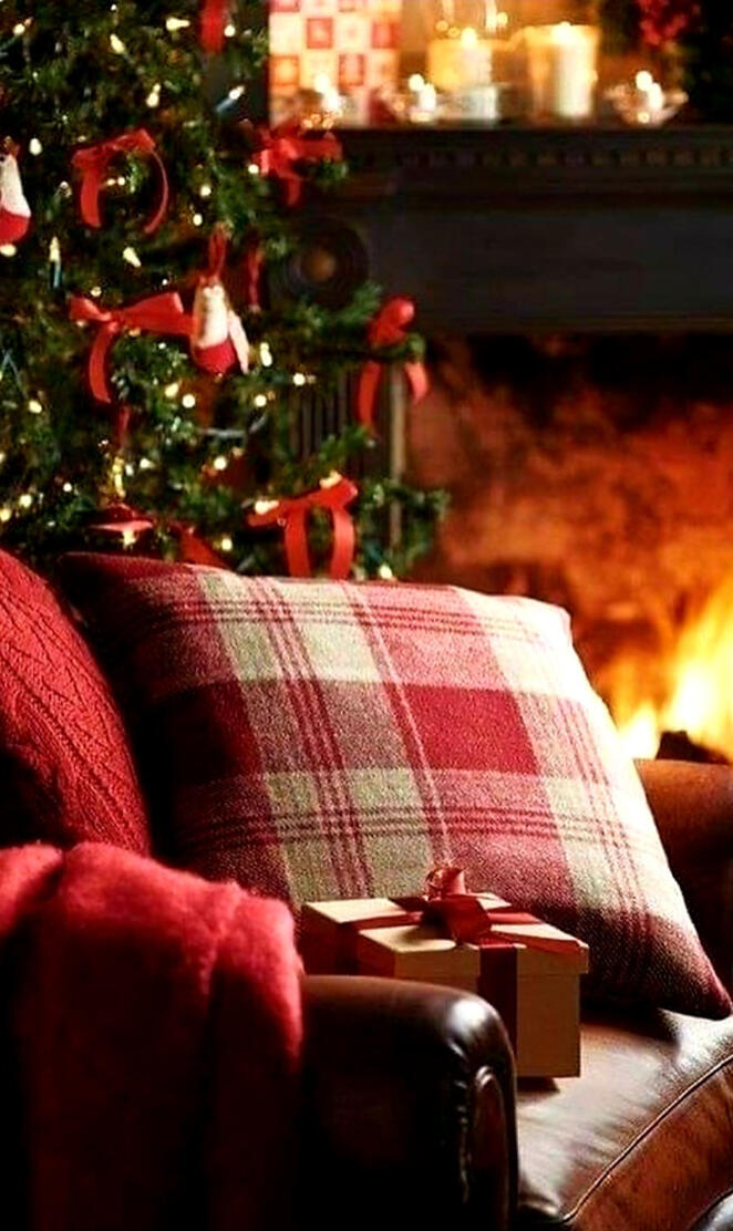 Christmas fireplace