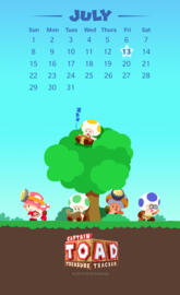 CaptainToad Calendar