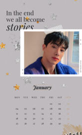 Wonho Calendar Jan