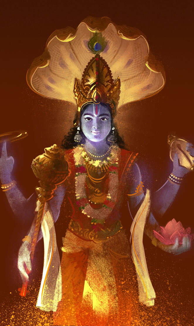 Hindu God Vishnu