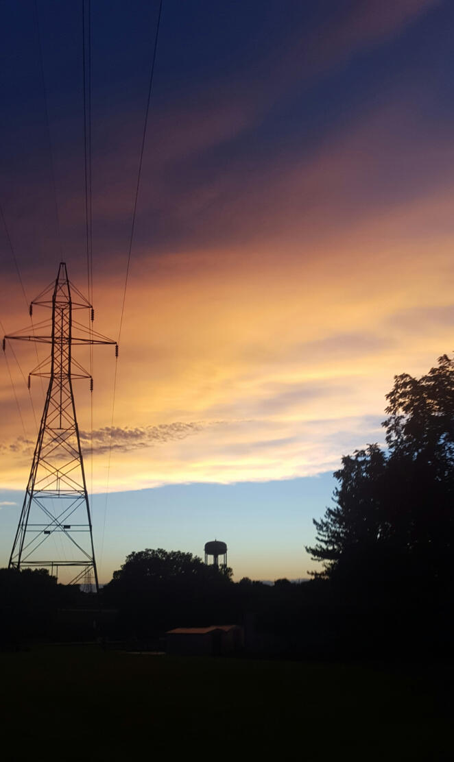 Kansas summer sunset