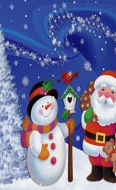 Santa and the snowma